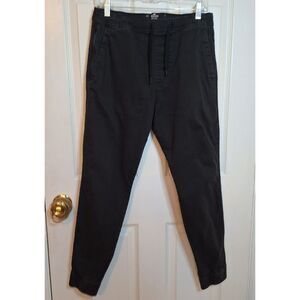 Hollister Black Denim Skinny Jogger Casual Pants Advanced Stretch Size S 30x27